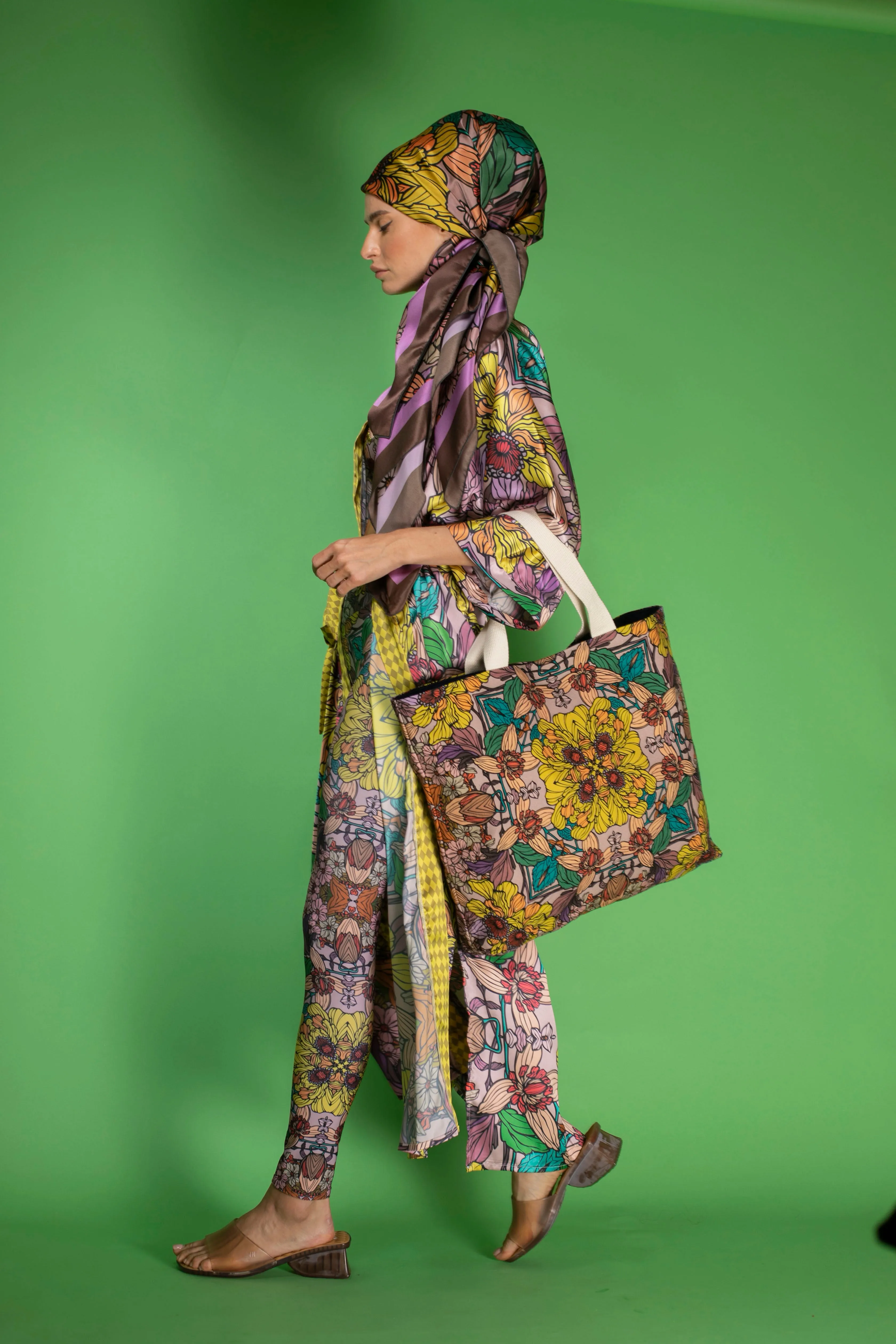 Golden Garden large tote