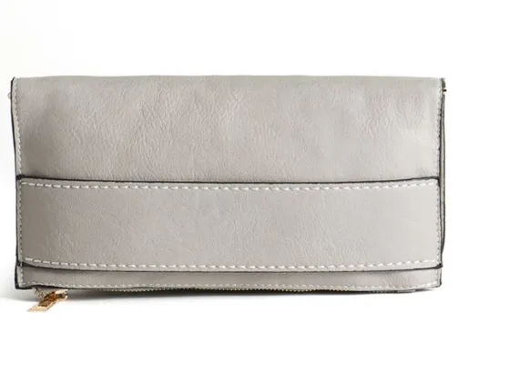 Grey Sophia Clutch