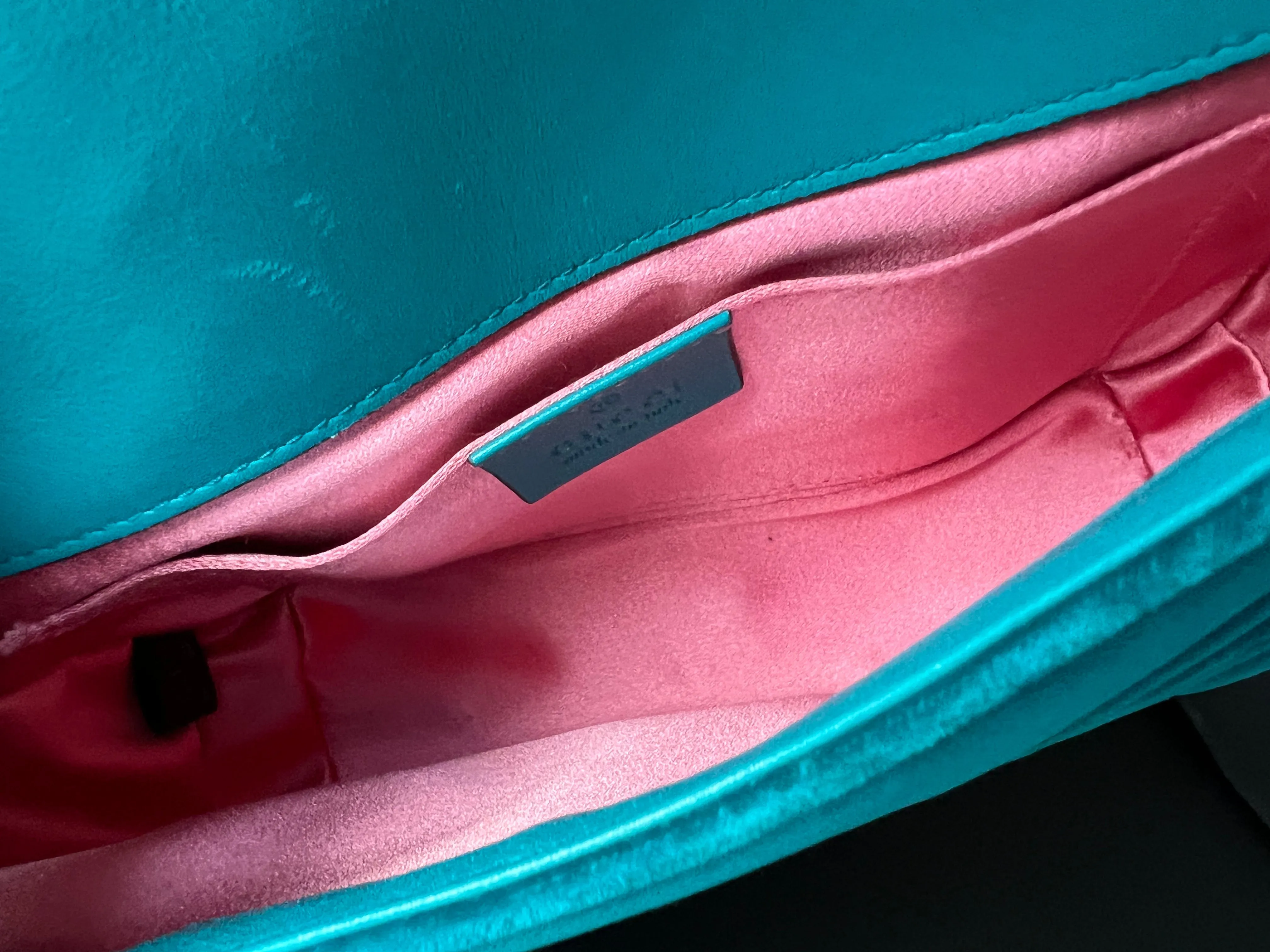 Gucci GG Mini Velvet Marmont Mini Shoulder Bag