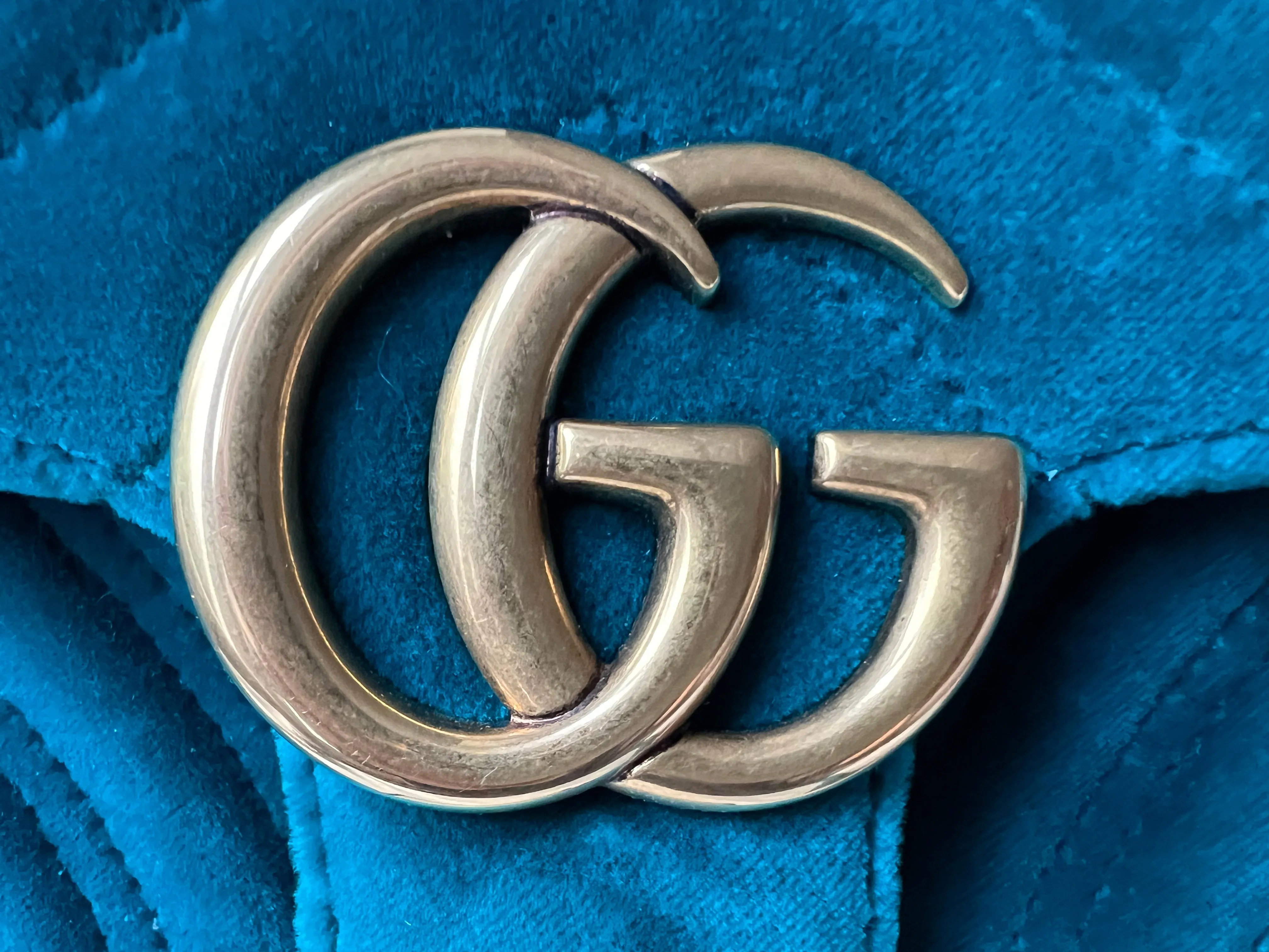 Gucci GG Mini Velvet Marmont Mini Shoulder Bag
