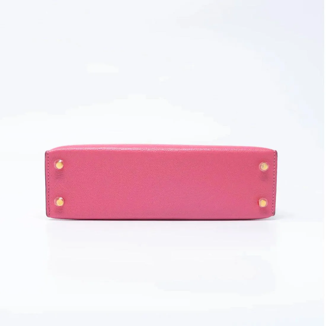 Hermes Rose Lipstick Chevre Mysore Mini Kelly