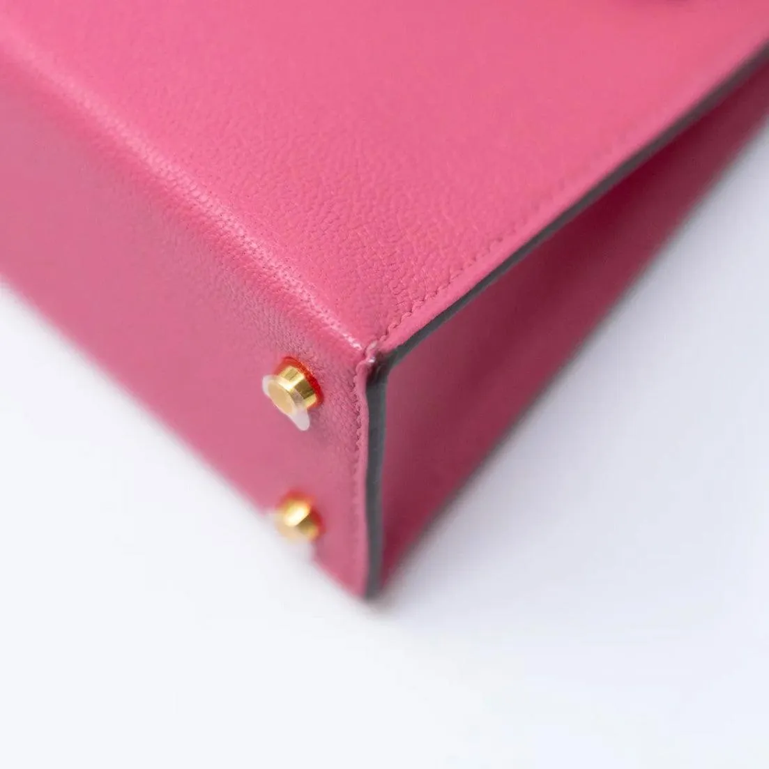 Hermes Rose Lipstick Chevre Mysore Mini Kelly