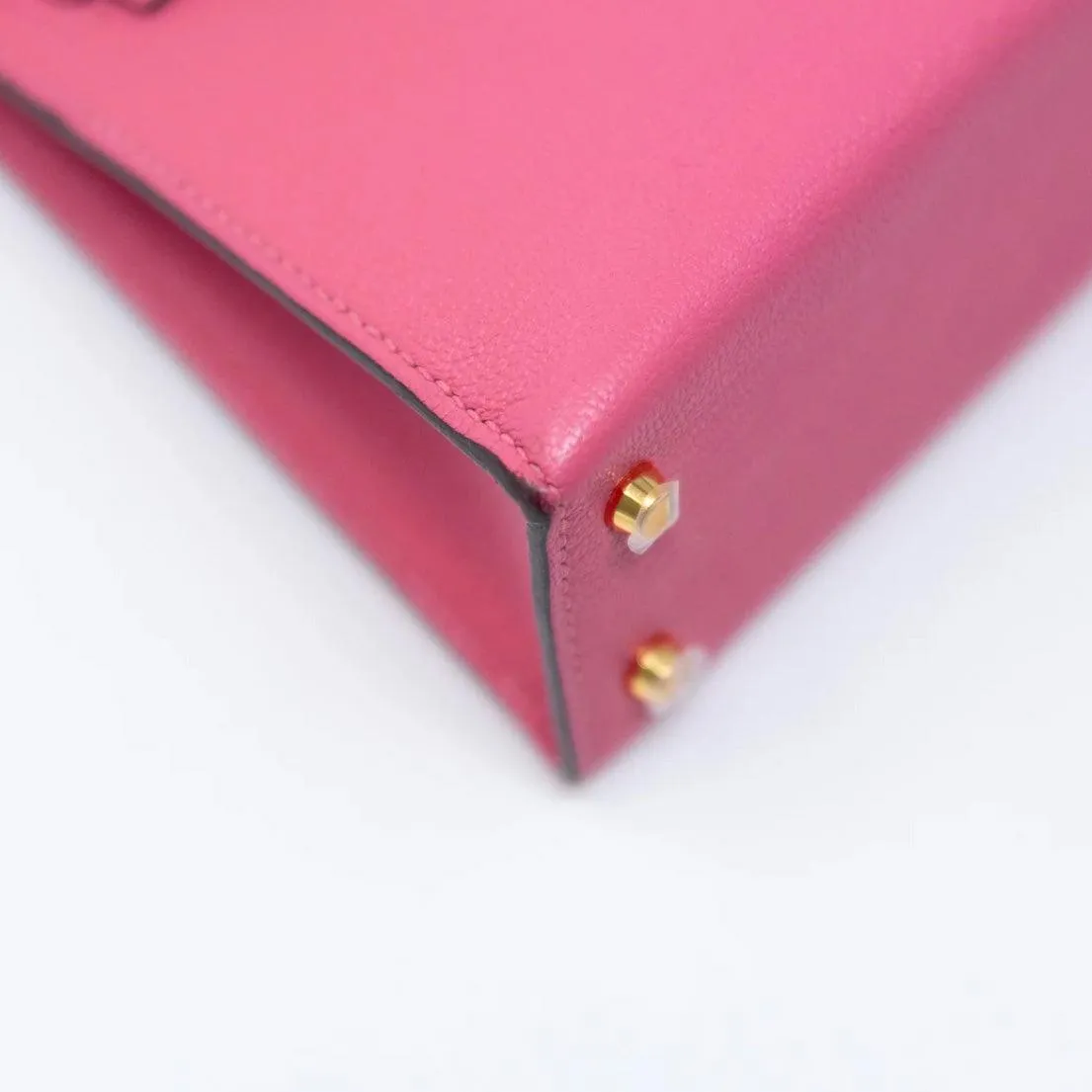 Hermes Rose Lipstick Chevre Mysore Mini Kelly