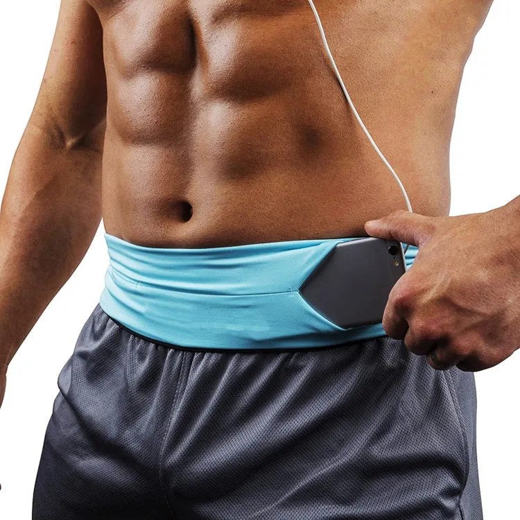 Invisible Running Waist Bag Outdoor Sport Mobile Phone Bag, Size: XL(Black)