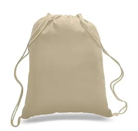 Large Size Cotton Drawstring Backpacks Wholesale