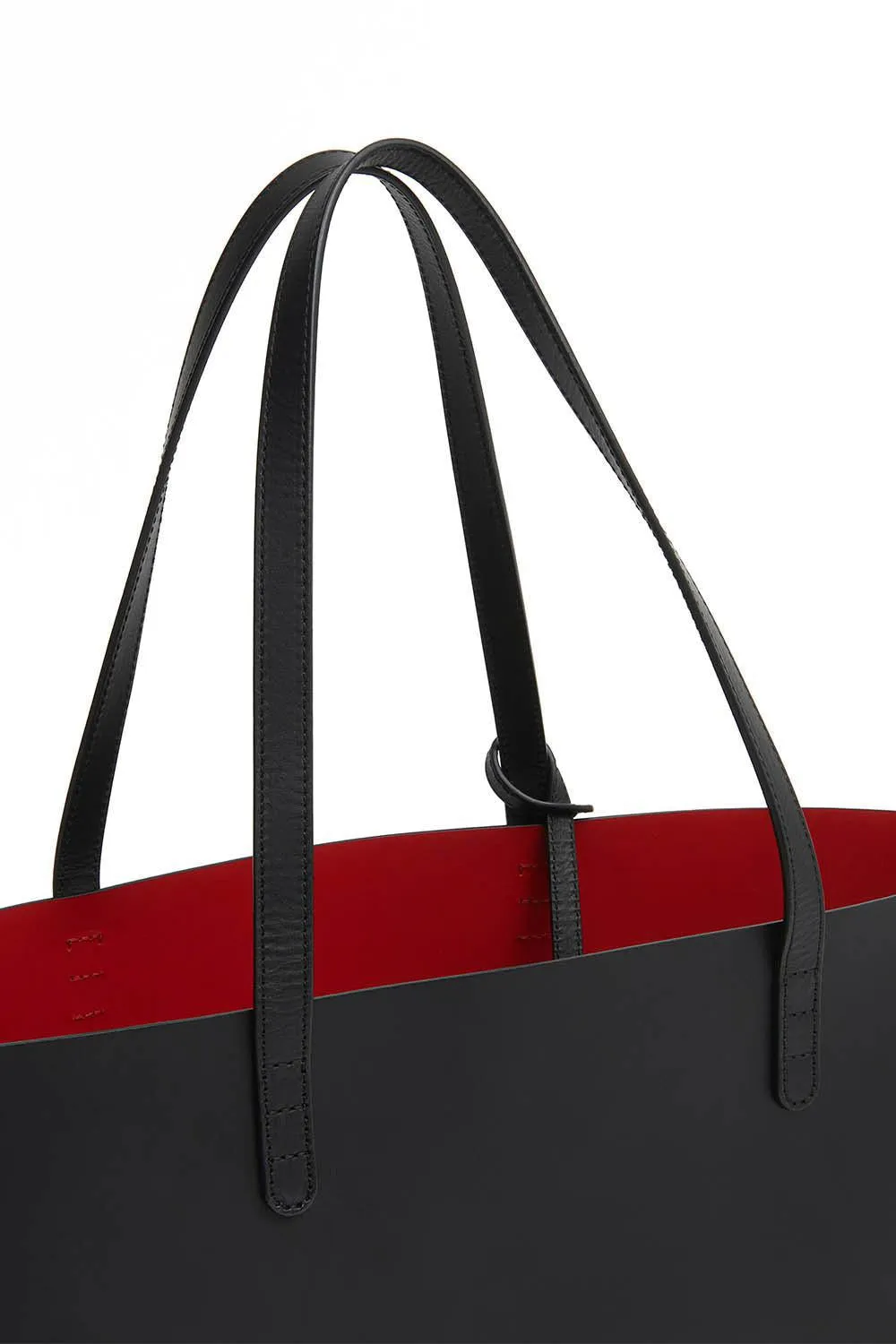 Large Tote - Black Flamingo