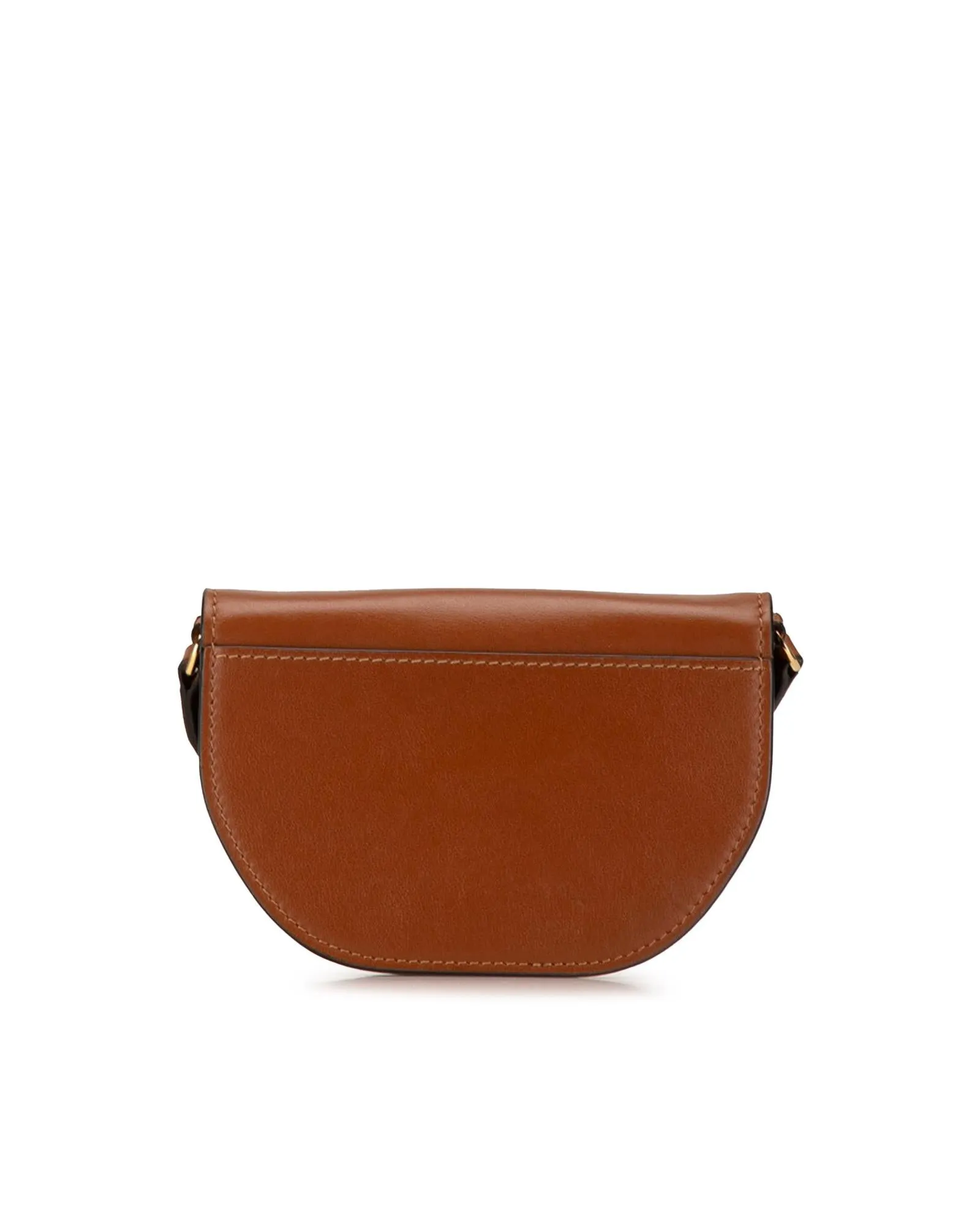 Leather Flap Crossbody Bag with Exterior Zip Pocket