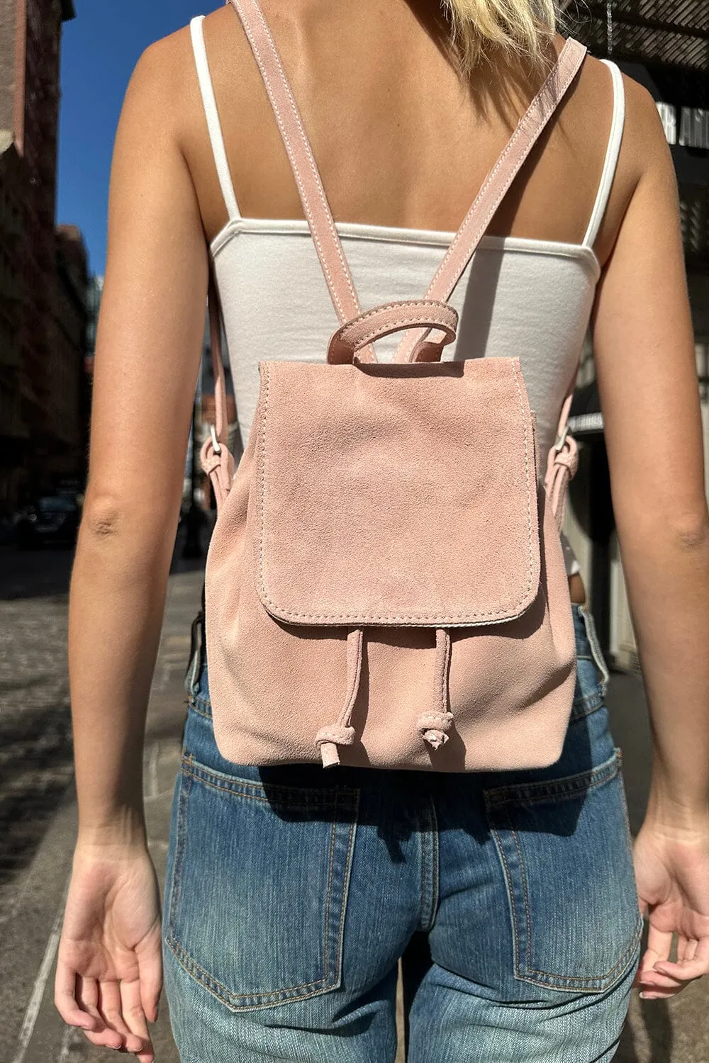 Leather Mini Backpack