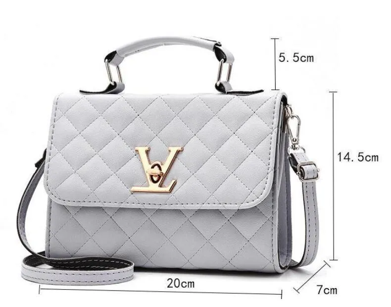 Leather Small V Style Luxury Handbags Bolsa Louis