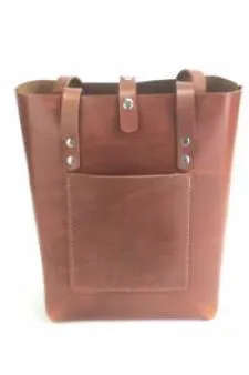 LEATHER TOTE BAG | H B EVERYDAY ESPRESSO BROWN TOTE BAG