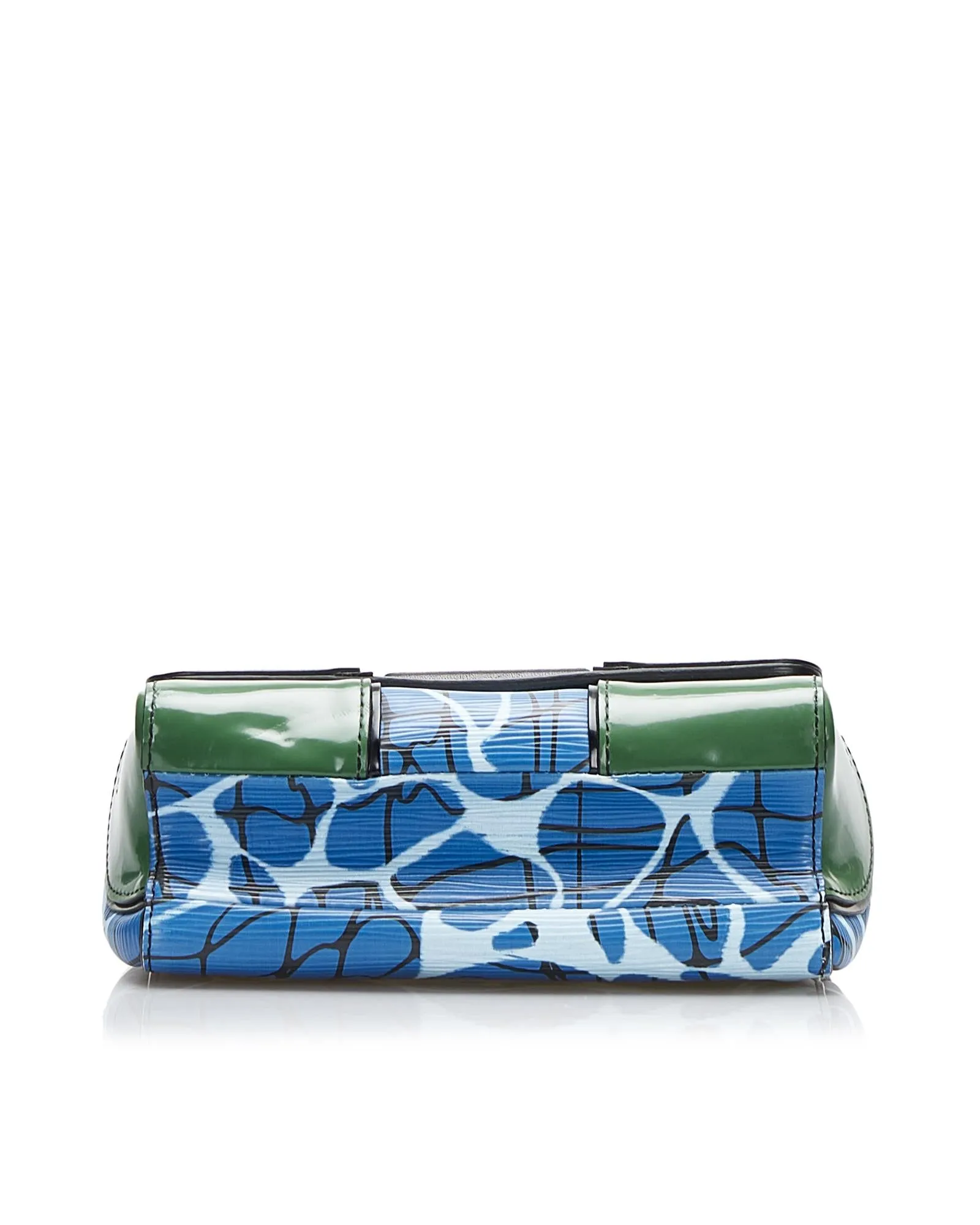 Louis Vuitton Petite Malle Epi Leather Crossbody Bag Blue