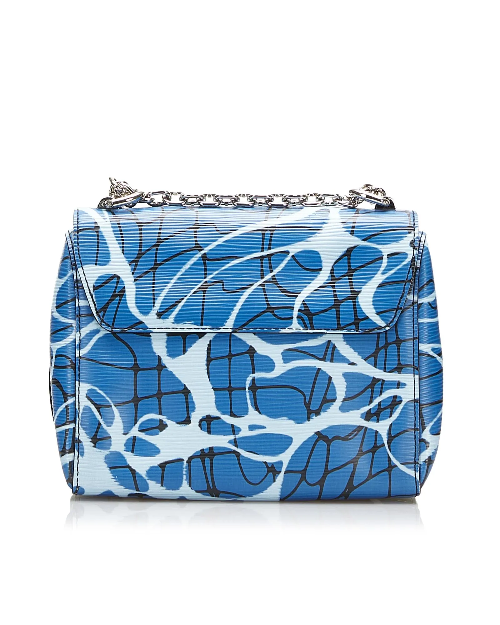 Louis Vuitton Petite Malle Epi Leather Crossbody Bag Blue
