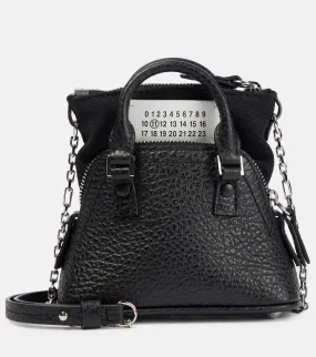 Maison Margiela micro leather 5AC tote bag, black