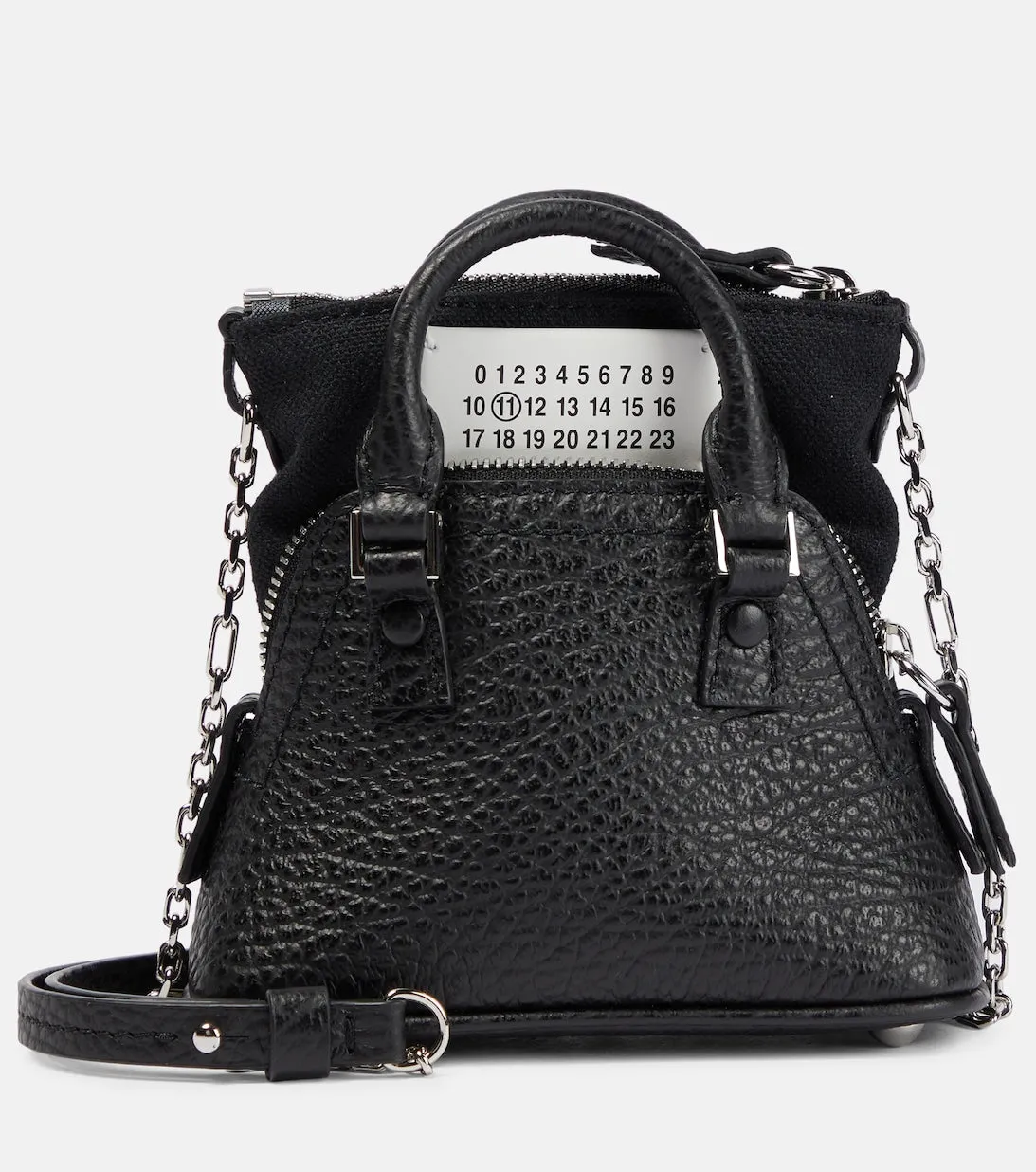 Maison Margiela micro leather 5AC tote bag, black