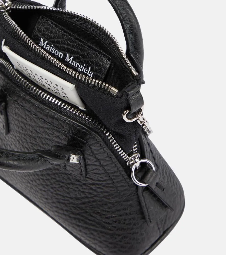 Maison Margiela micro leather 5AC tote bag, black