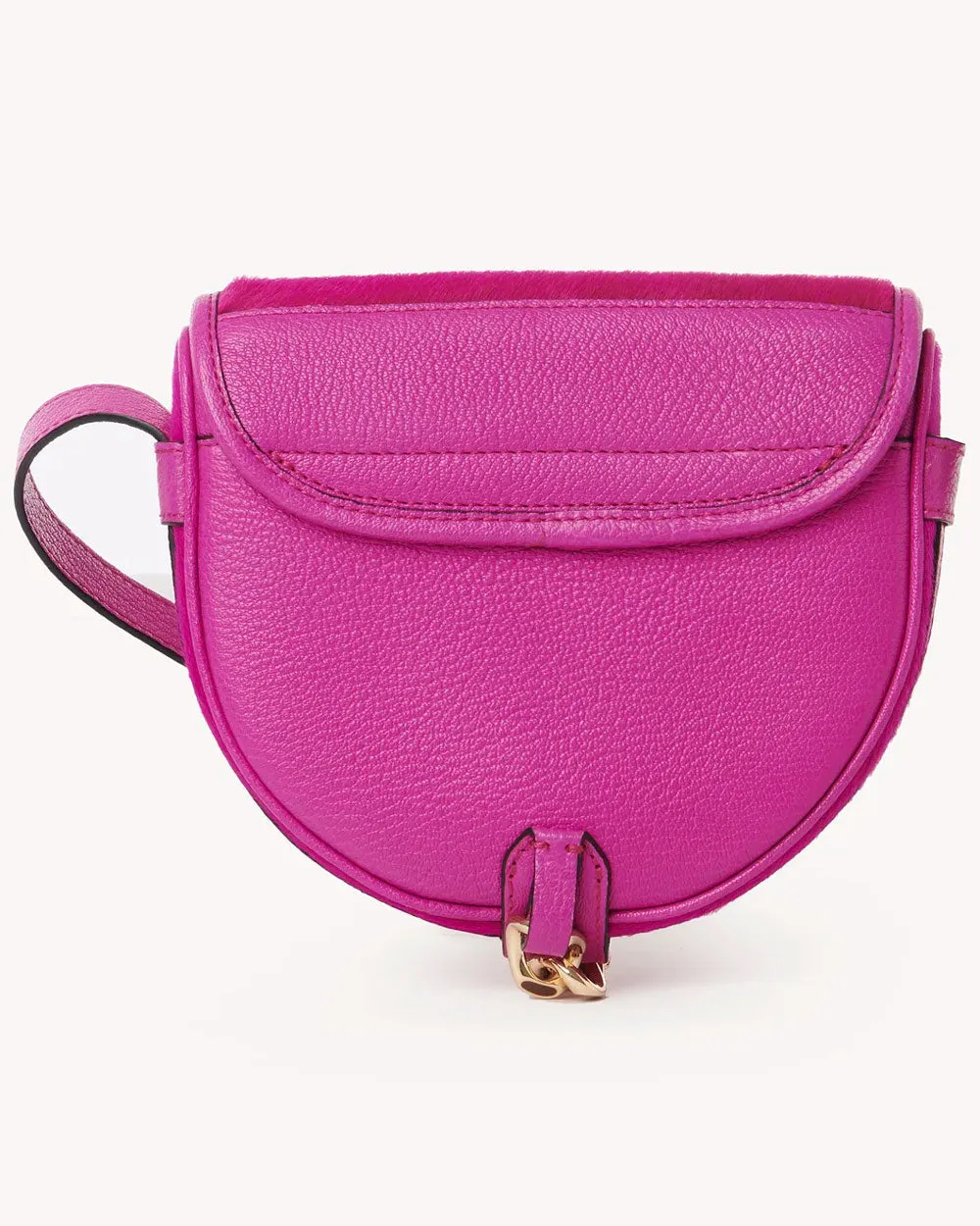Mara Small Saddle in Fuchsia