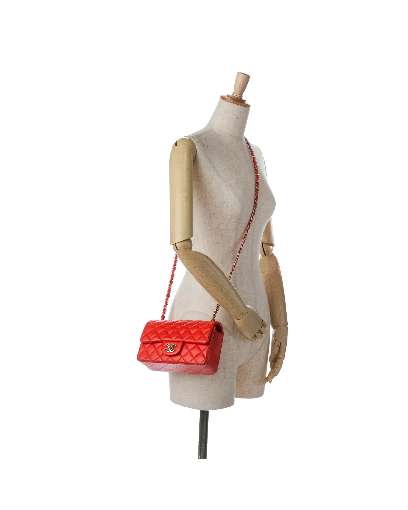 Mini Rectangular Classic Lambskin Single Flap Bag
