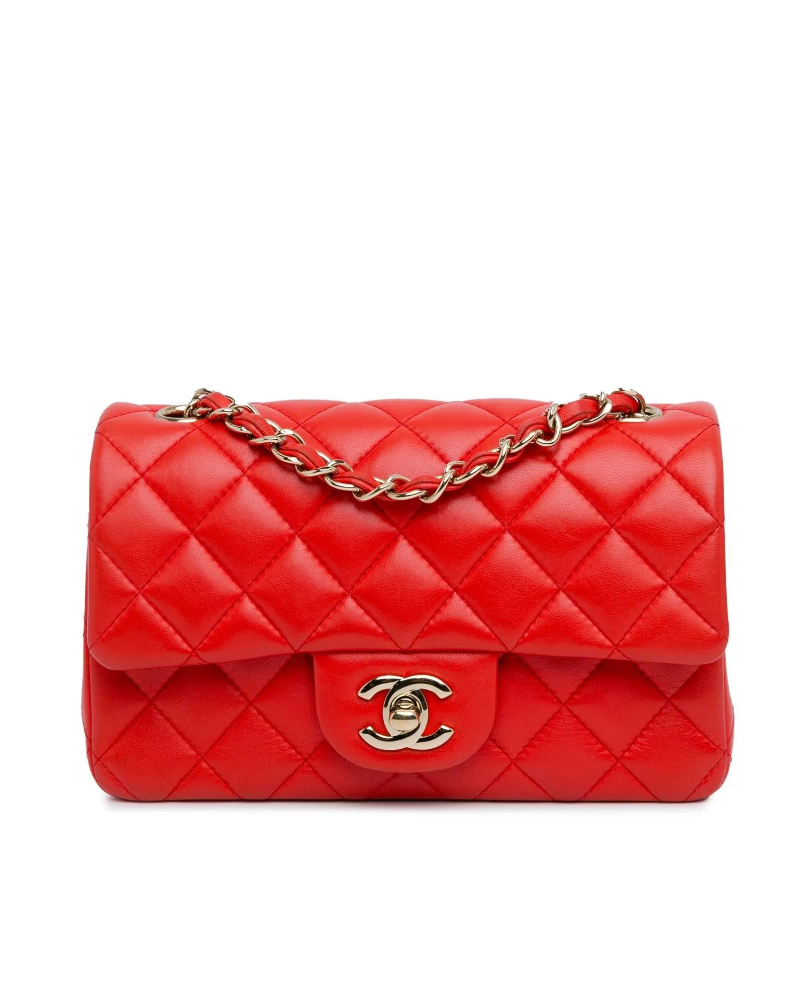 Mini Rectangular Classic Lambskin Single Flap Bag
