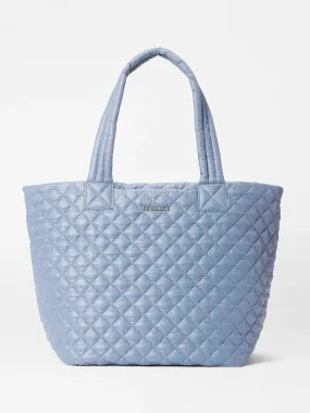 MZ Wallace Medium Metro Tote Deluxe in Stone Blue Oxford