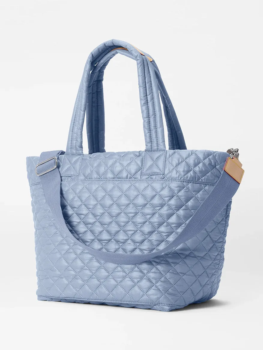 MZ Wallace Medium Metro Tote Deluxe in Stone Blue Oxford