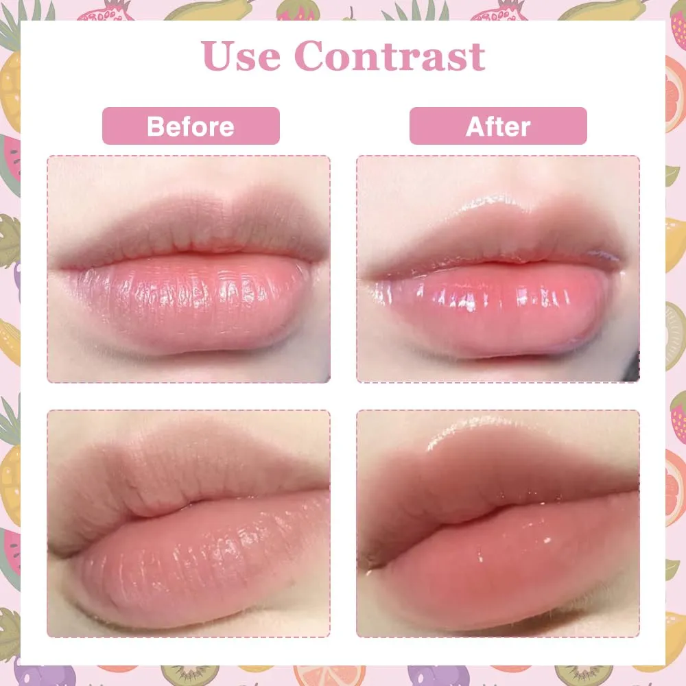 (NET) 4Pcs Roll On Lip Oil Hydrating Lip Gloss Set/805264