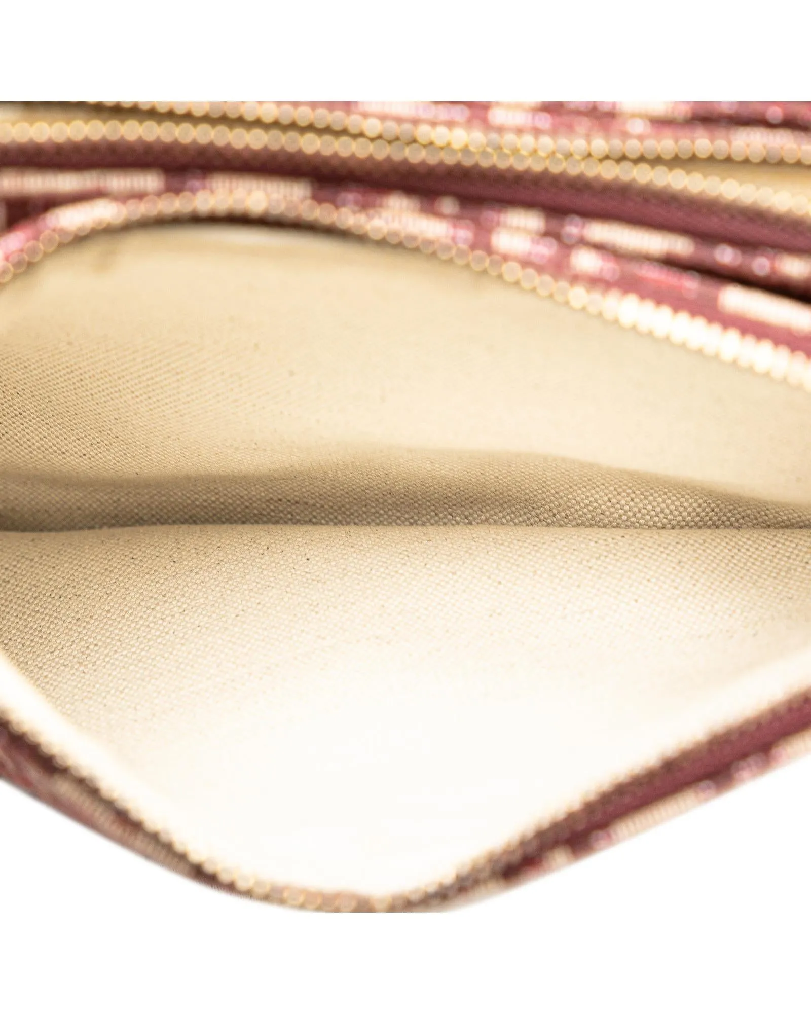 Oblique Saddle Trio Pouch with Leather Trim and Adjustable Strap