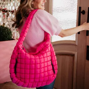 Oversized Quilted Hobo Tote Bags by Katydid