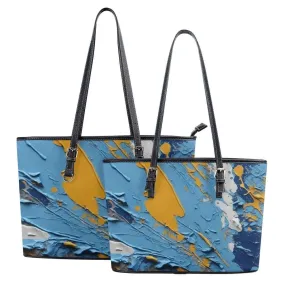 Paint splatter Fashion Tote Bags