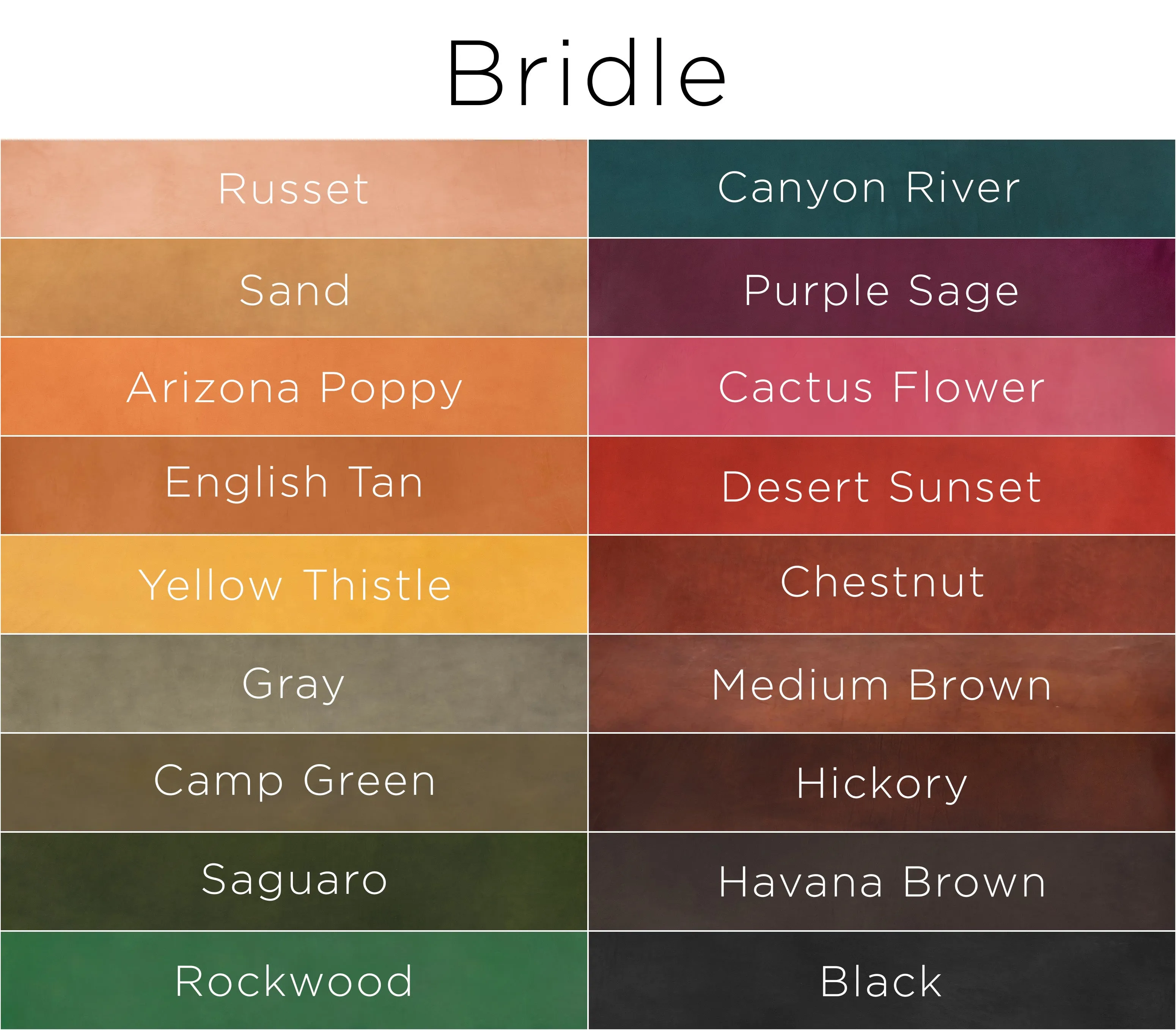 Russet Bridle Panels
