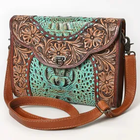 Saddle Ridge Genuine Leather Crossbody Purse by American Darling