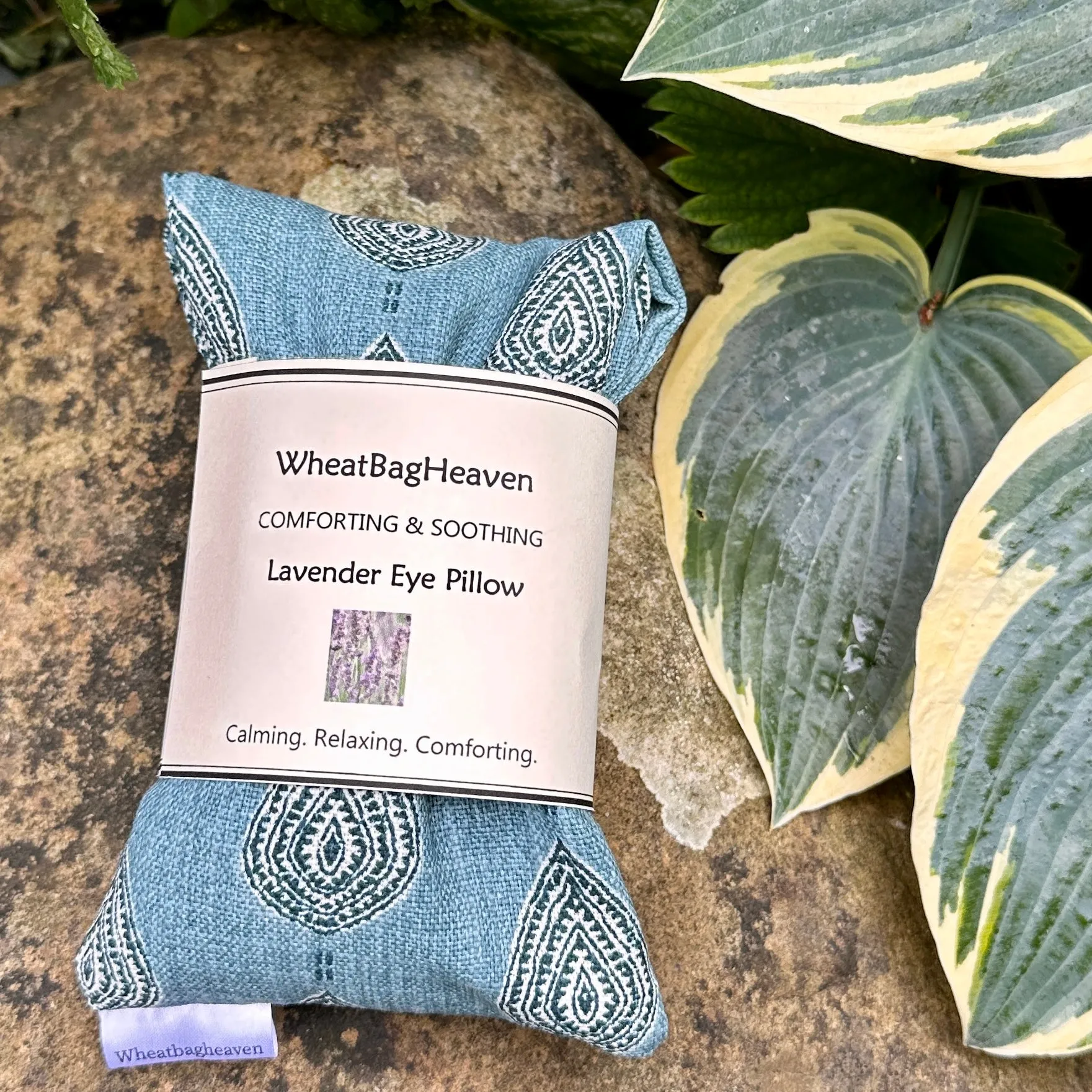 Weighted black out sleep eye pillow. Flax seed teal blue eye care mask,letterbox gift