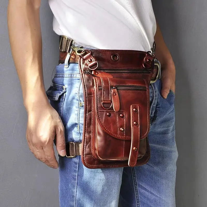 YAAGLE  100% Cow Genuine Leather Messenger Bag  YG7737