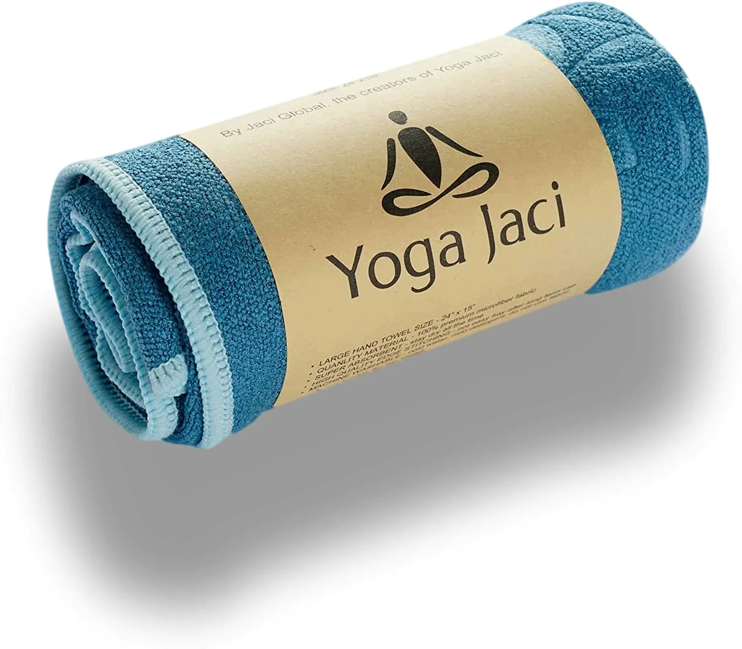 Yoga Jaci Yoga Mat Towel - Hand Towel - Combo Set - Non Slip and Skidless - Sweat Absorbent - Perfect for Bikram, Hot Yoga